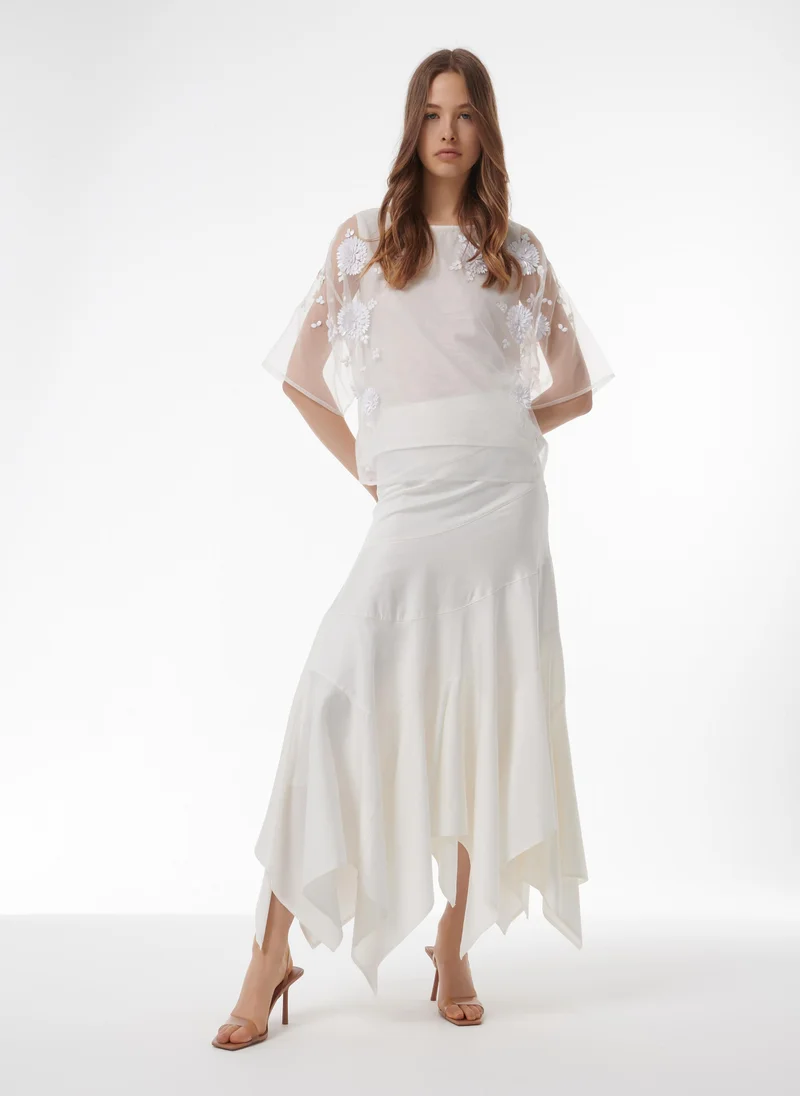 leem Layered Fitted Skirt