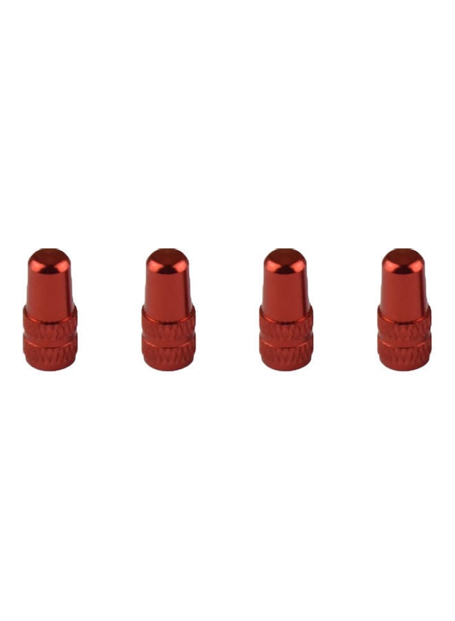NIBEMINENT 4-Piece Bicycle Tire Valve Stem Dust Cap - Image 1