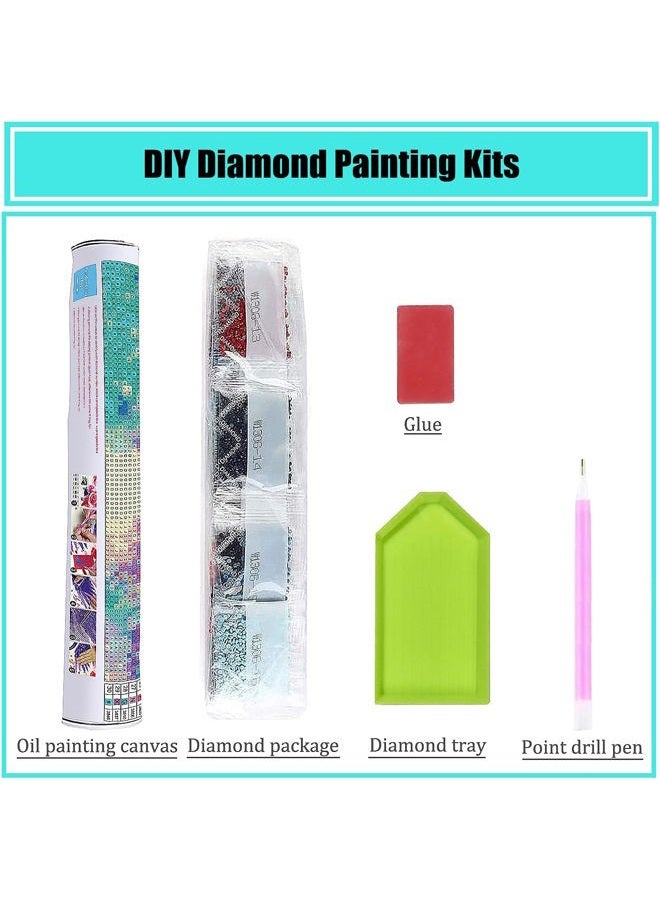 Diamond Painting Kit for Adults African American Inspirational Abstract Modern Black Girl Black Women by Number Kits Gem Art Wall Home Decor(Canvas 11.8 x15.8inch) - Image 4