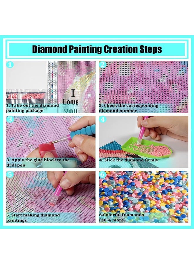 Diamond Painting Kit for Adults African American Inspirational Abstract Modern Black Girl Black Women by Number Kits Gem Art Wall Home Decor(Canvas 11.8 x15.8inch) - Image 5