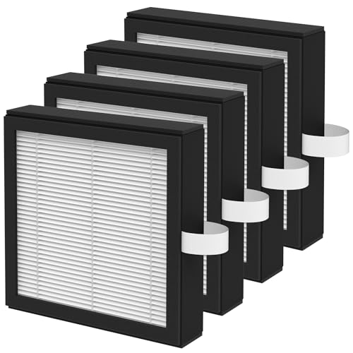 XBWW 4 Pack DH02 3-in-1 Activated Carbon Replacement Filter Compatible with Tenergy Sorbi DH02 2 in 1 Dehumidifier(1000ML), Afloia AQ8 Q8 / Honati DP2201/ Hysure Q7 Air Purifi-er - Image 1