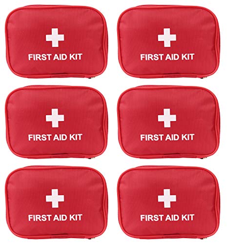 AOUTACC 6 Pack Empty First Aid Kit Bag, Lightweight Empty First Aid Bag for Emergency at Home, Office, Car, Outdoors, Boat, Camping, Hiking(Bag Only) - Image 1