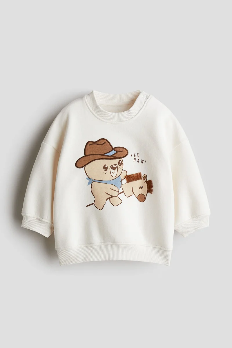 H&M Motif-Detail Sweatshirt