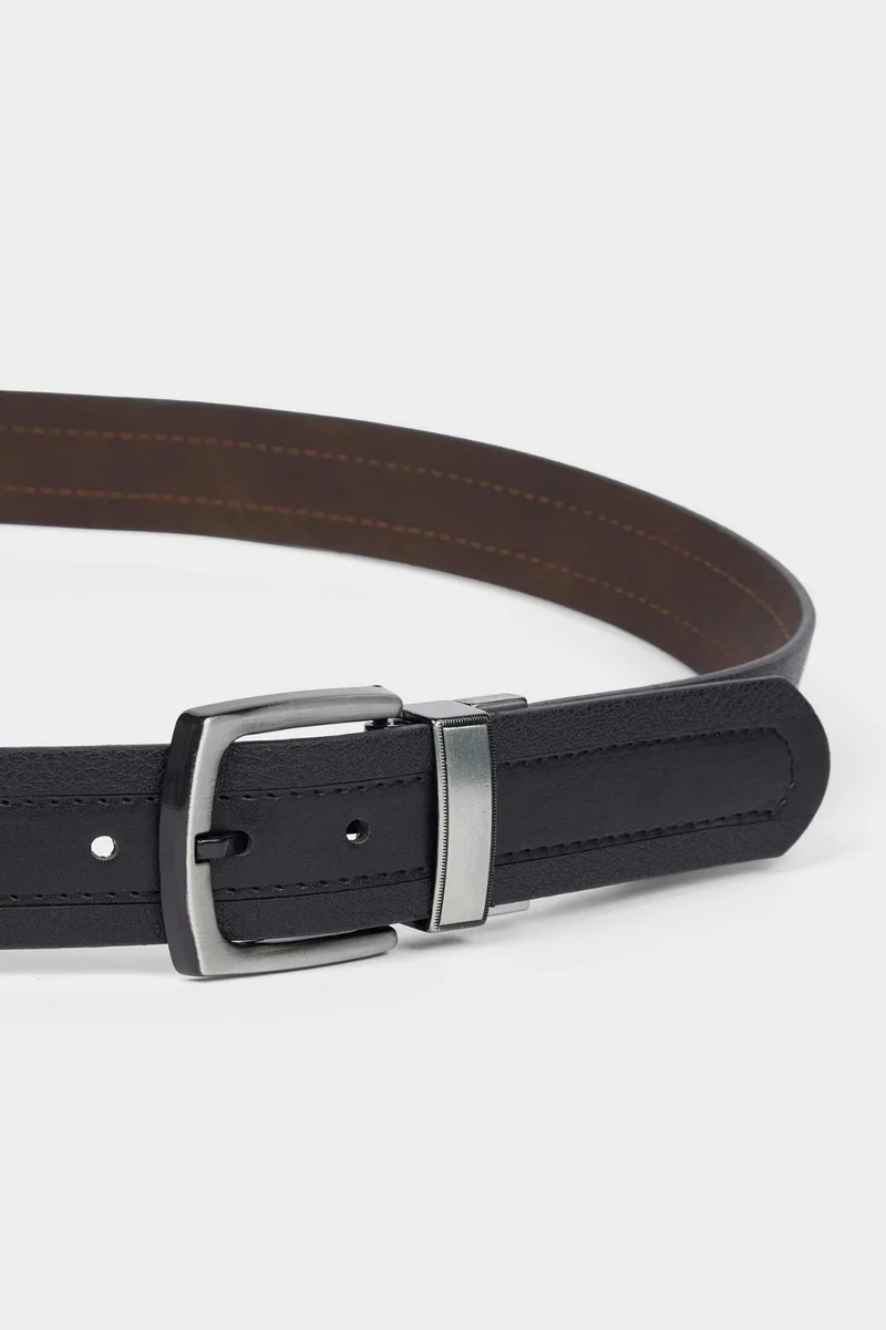 ديفاكتو Man Double Sided Clasp Faux Leather