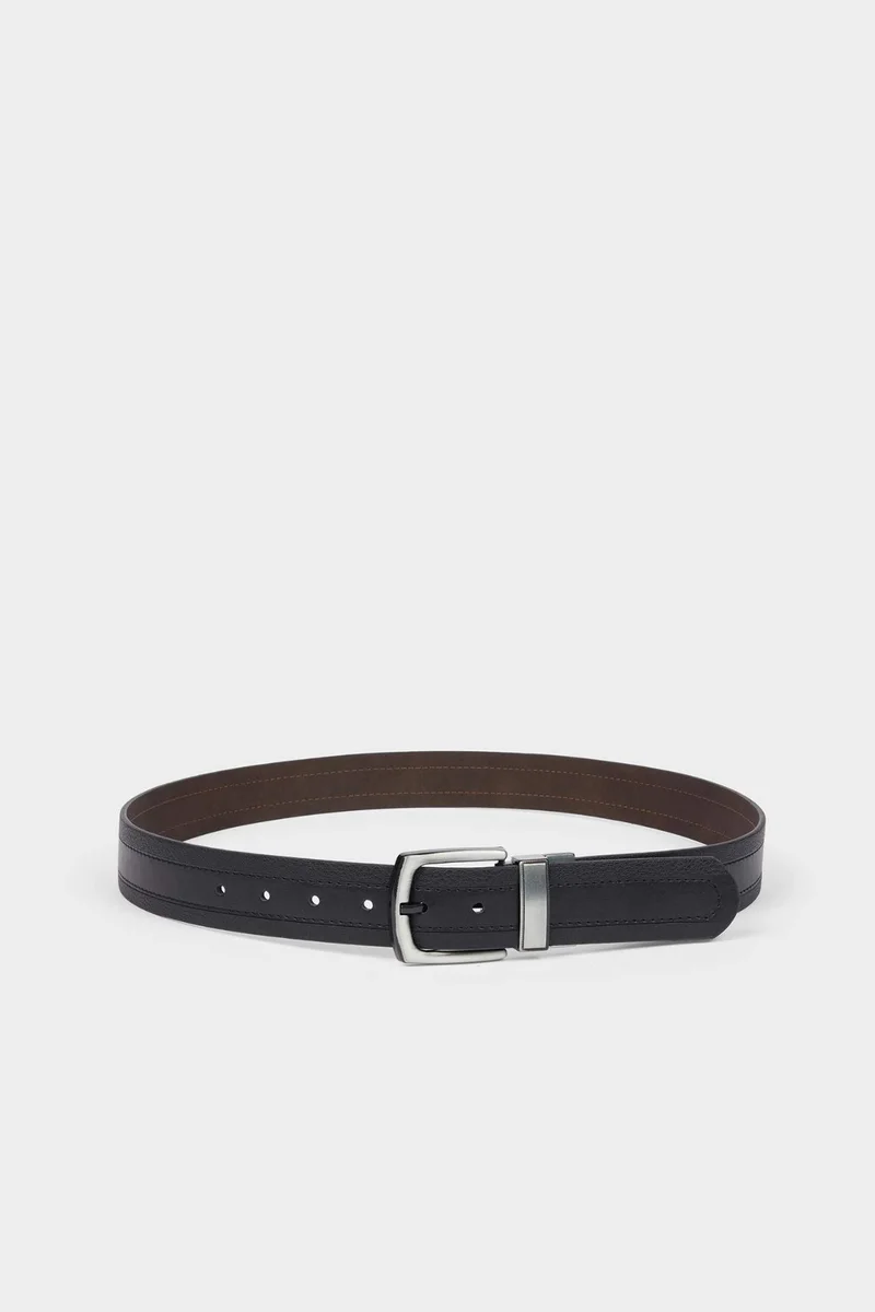 ديفاكتو Man Double Sided Clasp Faux Leather