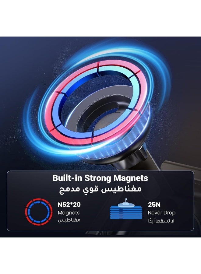 For IPhone 16 Pro Max Tesla Car Phone Holder MagSafe Tesla Model 3 Accessories 2024 Tesla Model Y Accessories 360 Rotate Screen-Friendly Magnetic Magsafe Car Mount - Image 5