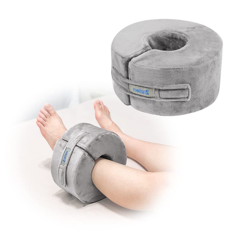 Zelen Foot Elevation Pillow Ankle Wedge Heel Elevator Cushion Foot Support Pillow Medical Ankle Cushion for Foot Pressure Bed Sore Ulcer Sleeping Foot Leg Rest Elevated Support Foam Medium 1 PCS