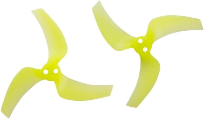 Propeller 3032 3 Inch 3- Prop For Avata 2 Hub 2 Mm PC Paddle RC Hobbies DIY Parts Compatible With 4 Pair 8 PCS(Yellow)