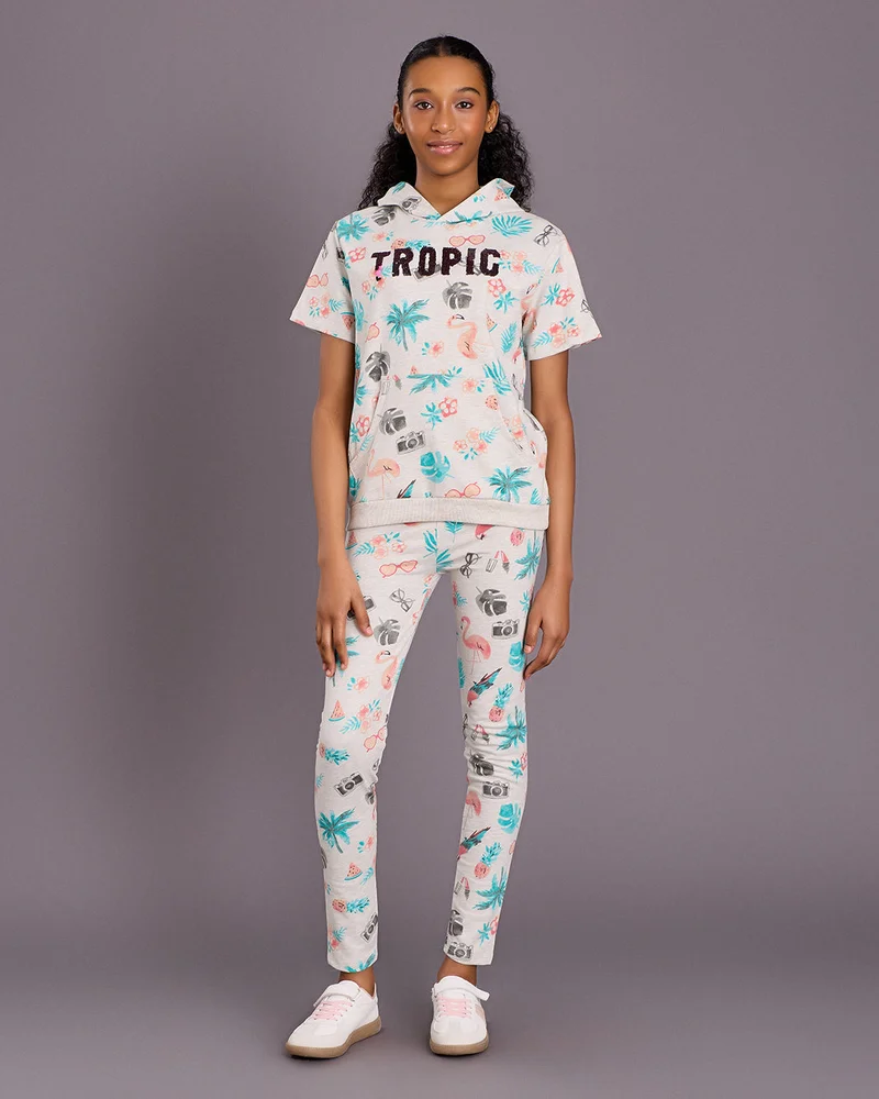 Redtag Senior Girls Multicolour Unicorn Print Sweatpants