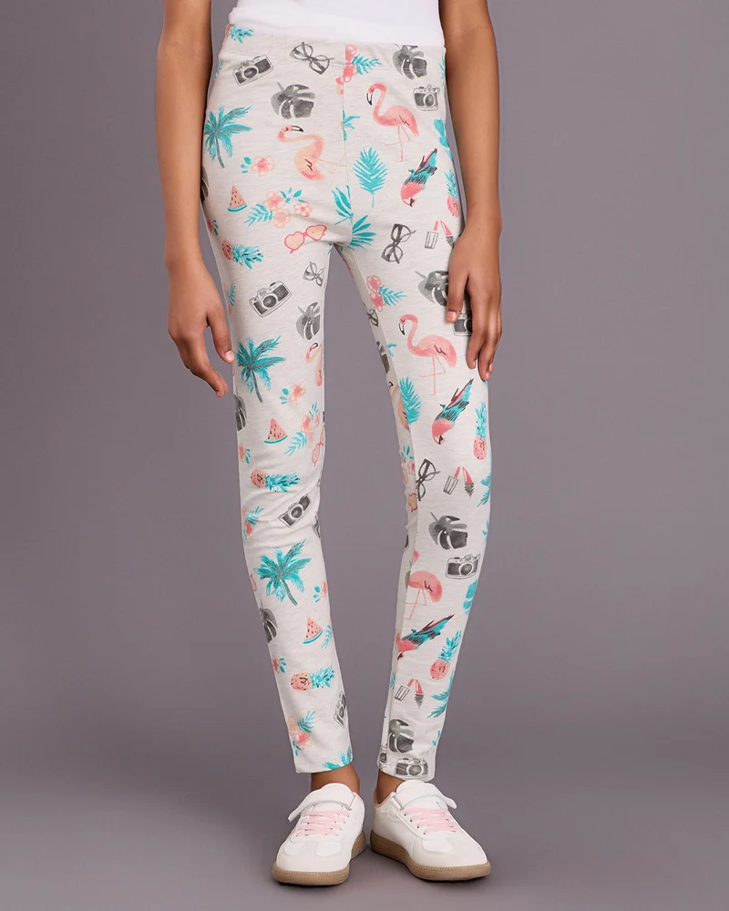 Redtag Senior Girls Multicolour Unicorn Print Sweatpants
