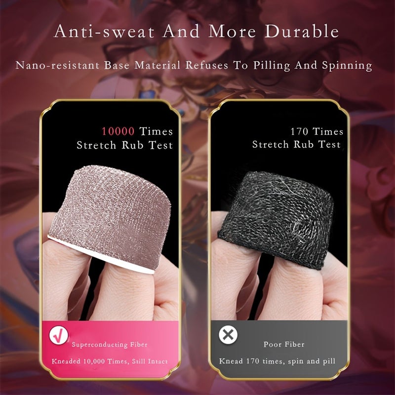 1 Pair Black Cat Claw Finger Cover With Metal Box Gaming Glove - Image 4