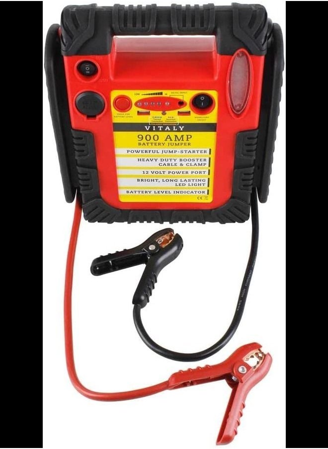 VITALY - 4 In 1 Heavy Duty Jump Starter 900 AMP With LED Light - Image 1