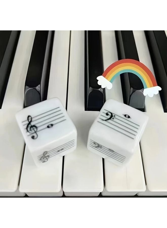 Staff Dice 2pcs Music Notation Learning Tool Educational Game For Teachers Students - Image 5