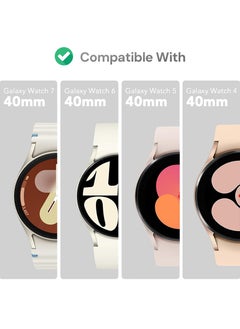 O Ozone Screen Protector for Samsung Galaxy Watch 7/6/5/4 40mm [3 Pack], 3D Full Coverage Tempered Glass Curved Edge Screen Protector  - Image 2
