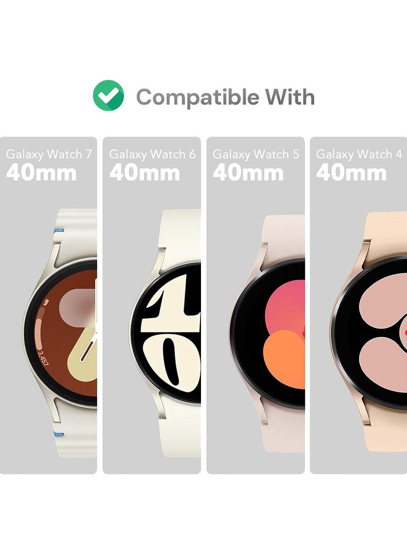 O Ozone Screen Protector for Samsung Galaxy Watch 7/6/5/4 40mm [3 Pack], 3D Full Coverage Tempered Glass Curved Edge Screen Protector  - Image 2