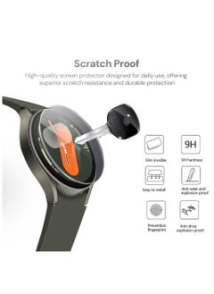 O Ozone Screen Protector for Samsung Galaxy Watch 7/6/5/4 40mm [3 Pack], 3D Full Coverage Tempered Glass Curved Edge Screen Protector  - Image 4