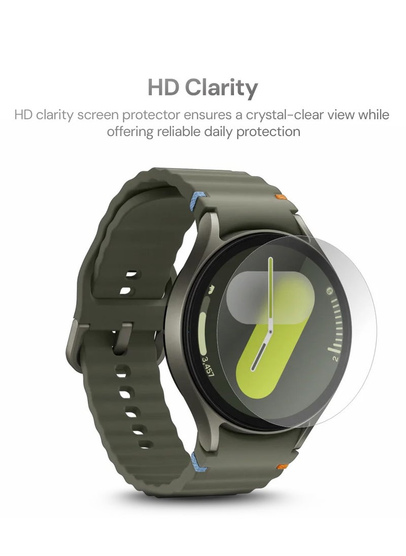 O Ozone Screen Protector for Samsung Galaxy Watch 7/6/5/4 40mm [3 Pack], 3D Full Coverage Tempered Glass Curved Edge Screen Protector  - Image 5