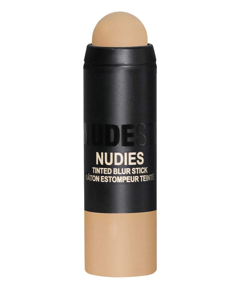 Nudestix Nudies Tinted Blur Foundation Stick Matte Cream Powder Multitask Makeup to Tint Blur Blot Skin and Sculpt Face Lightweight Natural Matte Finish Shade Deep 9 02 fl oz 62 g