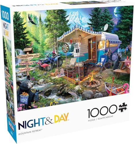Buffalo Games - Jeff Haynie - Mountain Retreat - 1000 Piece Jigsaw Puzzle For Adults -Challenging Puzzle Perfect for Game Nights - Finished Size is 26.75 x 19.75 - Image 1