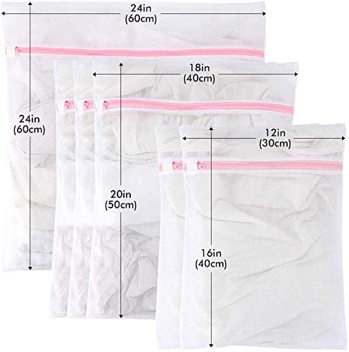 Aimers Laundry Bags for Clothes Washing Bag Cloth Storage Bag with Zip Laundry mesh Bag for Bra Lingerie Socks Undergarments Socks Organizer for Men Women with 3 Different Size Laundry Bag - Image 4