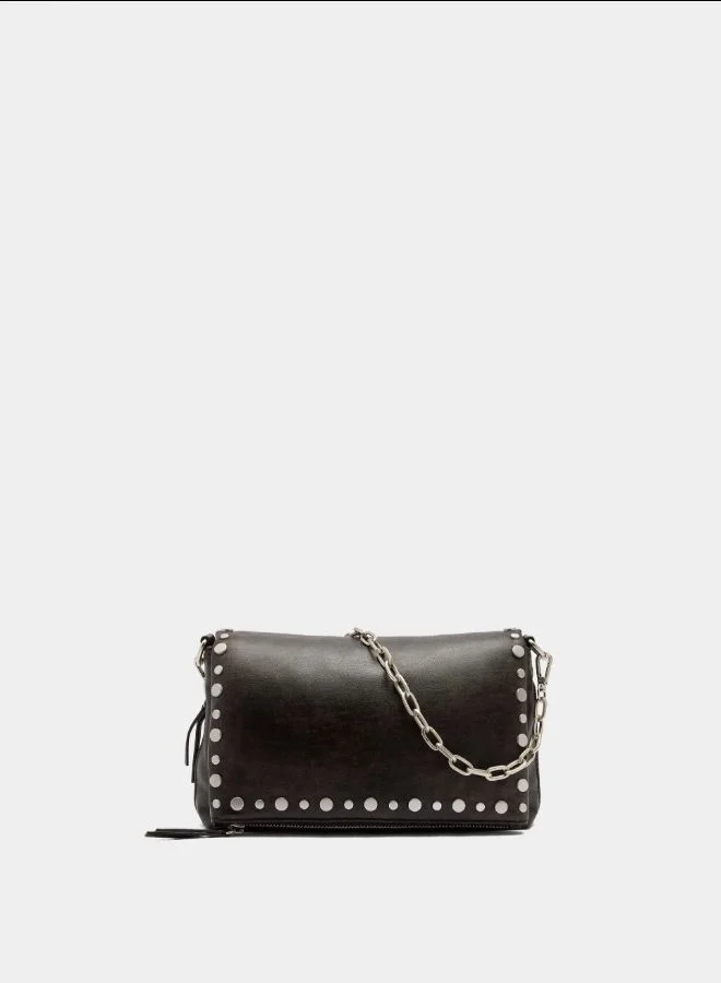 بارفوا حقيبة كتف مرصعة بالجلد الصناعي