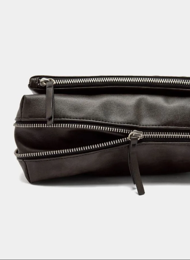 PARFOIS Black Faux leather studded shoulder bag for Women | Best Price UAE