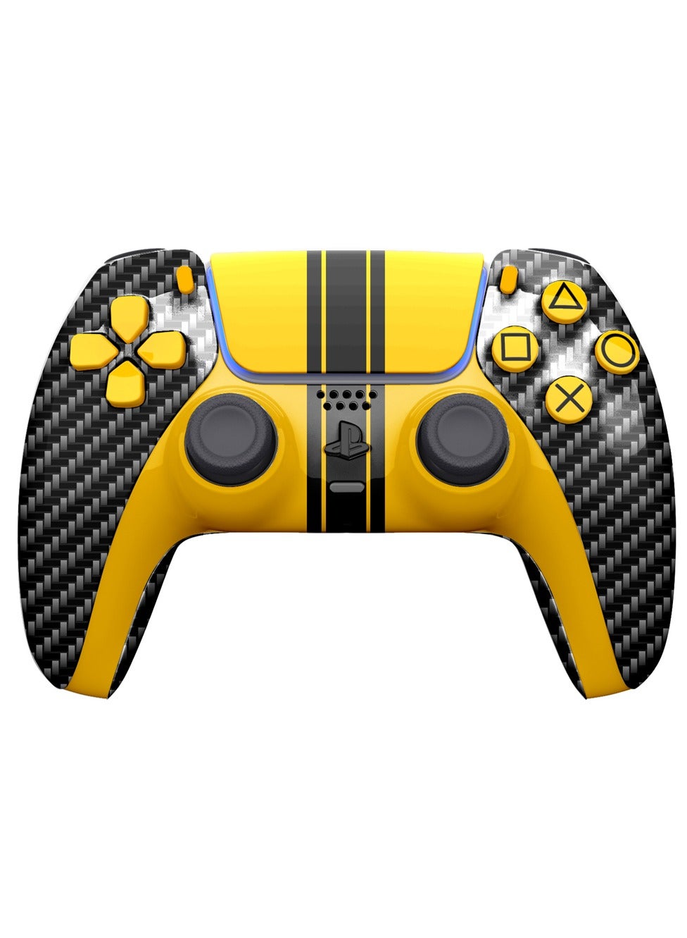 MERLIN CRAFT CUSTOMIZED SONY DUAL SENSE GAMING CONTROLLER FOR PS5 & PS5 SLIM - CARBON FIBER NEW 2024 DESIGN