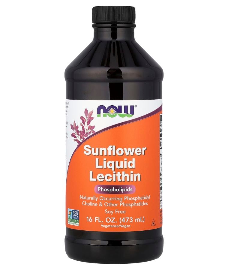 now Sunflower Liquid Lecithin 16 fl oz (473 ml)