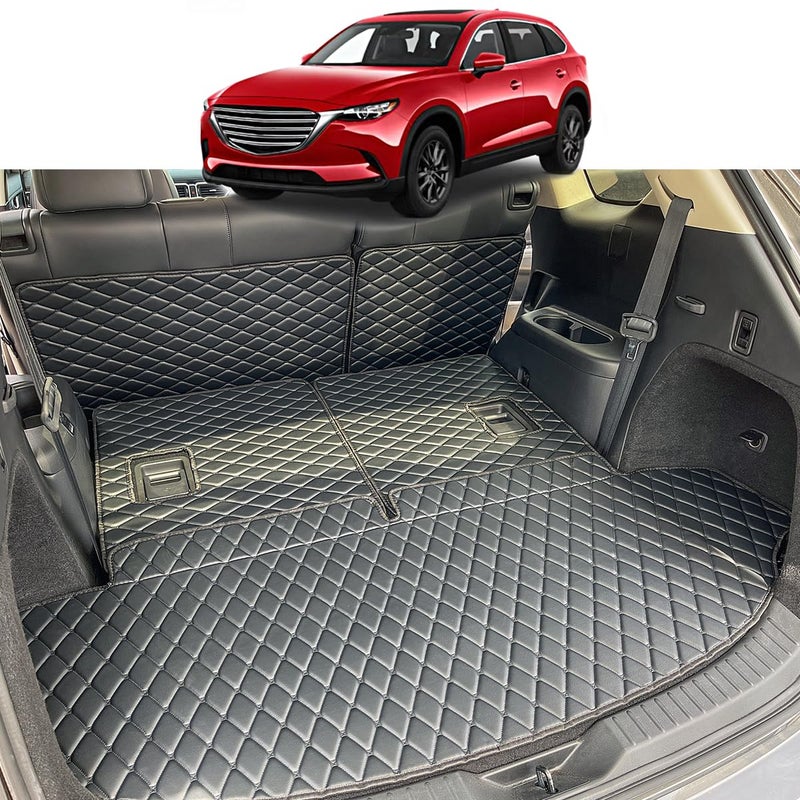 حصيرة شحن 7DEEKEI متوافقة مع 20162023 مازدا CX9 حصيرة صندوق 2ndRow Bench Seat لسيارات مازدا CX9