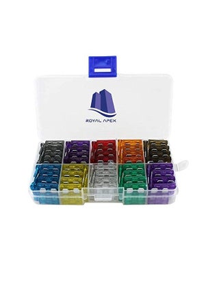 100pcs Car Fuse Assorted Medium Blade Fuse for Auto Car Truck with Storage Case (2A, 3A, 5A, 7.5A, 10A, 15A, 20A, 25A, 30A, 35A) - pzsku/ZD97EE6B3C7A7379929C9Z/45/1746625381/1310a212-4642-4929-96dd-48863de537c0