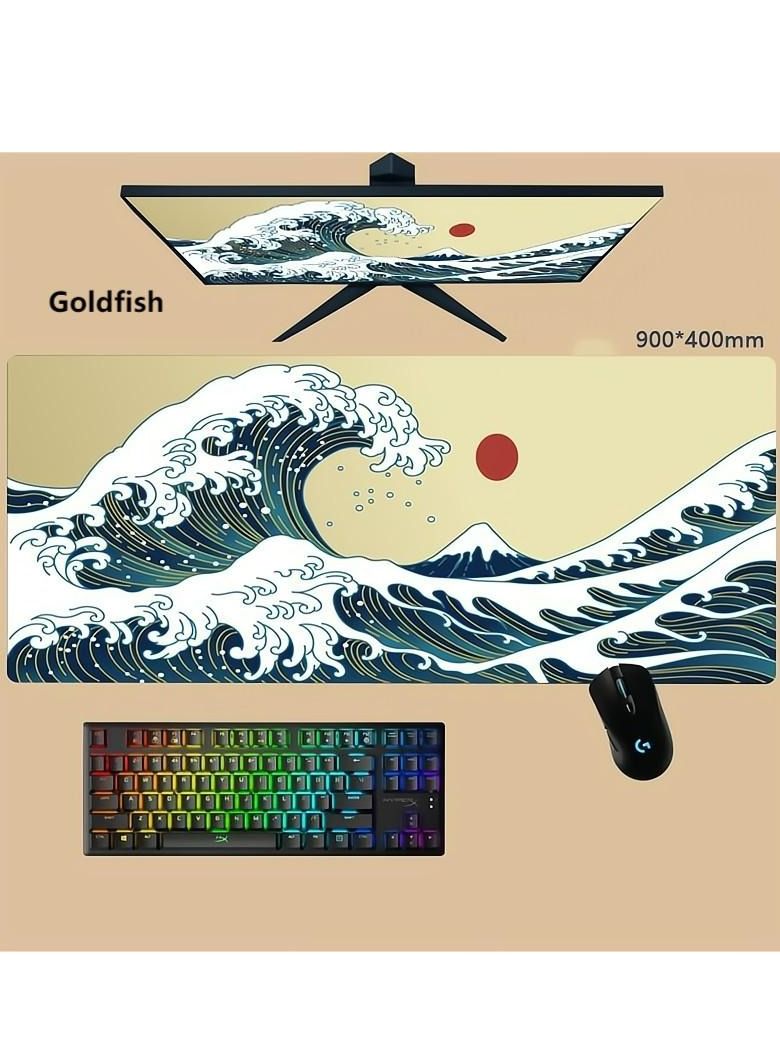 Goldfish 400mm * 900mm Super Large Size Animation Mouse Pad