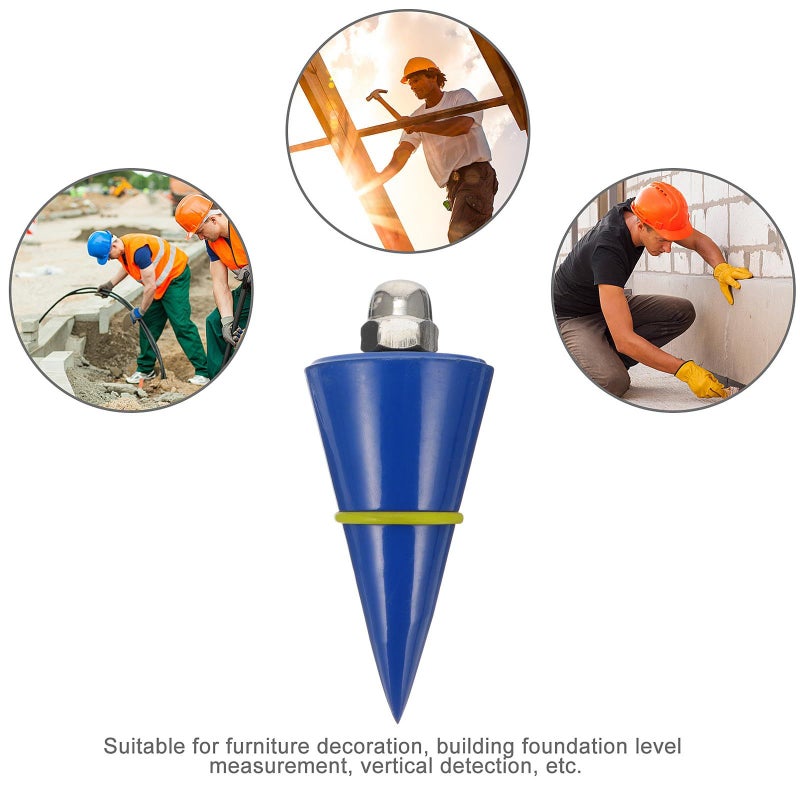 Solid Plumb Bob Construction Measuring Tool With String For Accurate Vertical Alignment - Image 4