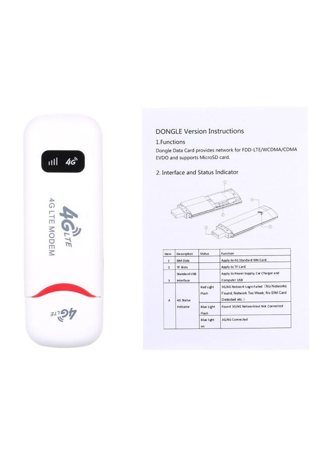 NIBEMINENT - 4G Wi-Fi Modem White - Image 1