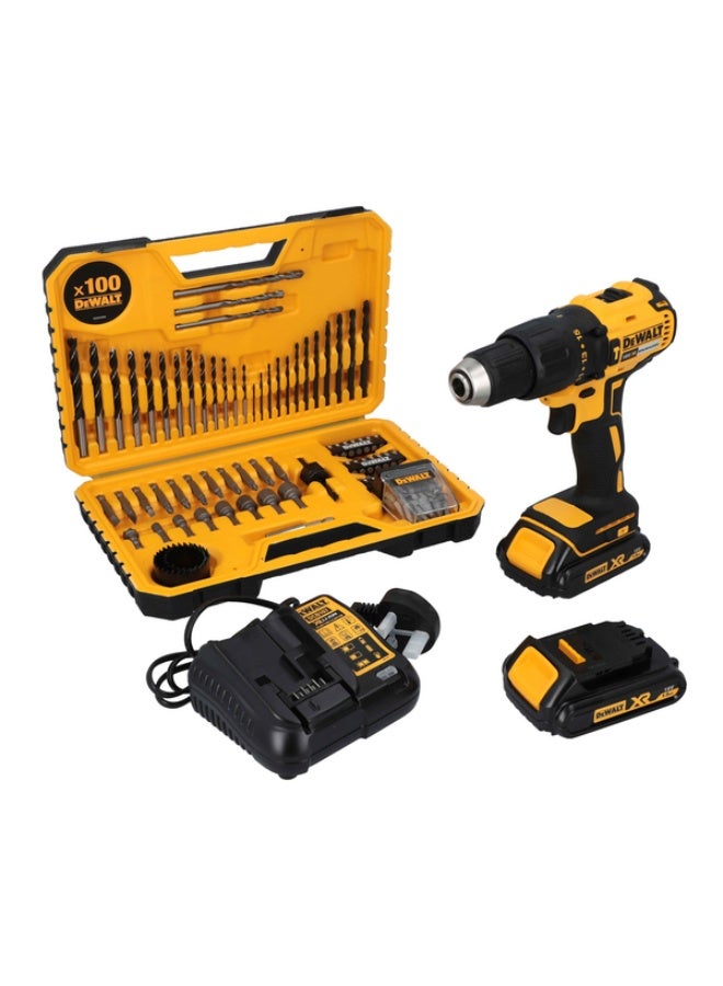 DEWALT Cordless Hammer Drill Set 18V - 13mm Bits - Equipped with a highly efficient BRUSHLESS motor for longer life and lower consumption for limitless performance - Image 1