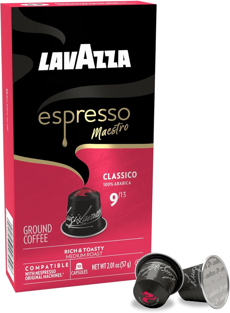 Lavazza Espresso Maestro Classico Aluminum Capsules - 60 Count, Medium Roast, 100% Arabica, Compatible with Nespresso Machines - Image 3