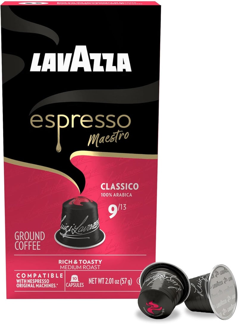 Lavazza Espresso Maestro Classico Aluminum Capsules - 60 Count, Medium Roast, 100% Arabica, Compatible with Nespresso Machines - Image 2