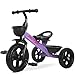 RIDYEE Toddler Tricycle for 15 to 5 Years Tricycle for Ages 24 Years ExtraWide Rear Wheelbase for Stability Trikes for Kids 13 with Dual Storage Baskets Easy to Carry Seat Purple - Image 2