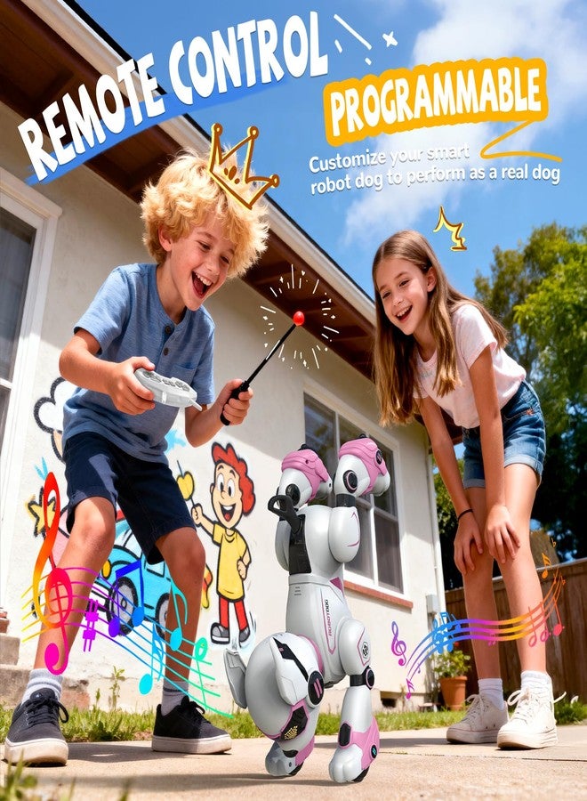 HBUDS Robot Dog Toys for Kids, Remote Control Dog Robot, Voice & Touch Control, Programmable Interactive Robotic Puppy Toy, Sing, Dance, Rechargeable Robo Pet for Boys Girls Ideas - Image 3