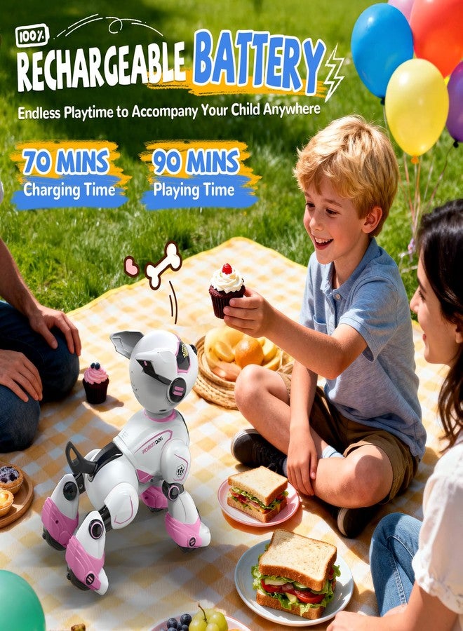 HBUDS Robot Dog Toys for Kids, Remote Control Dog Robot, Voice & Touch Control, Programmable Interactive Robotic Puppy Toy, Sing, Dance, Rechargeable Robo Pet for Boys Girls Ideas - Image 5