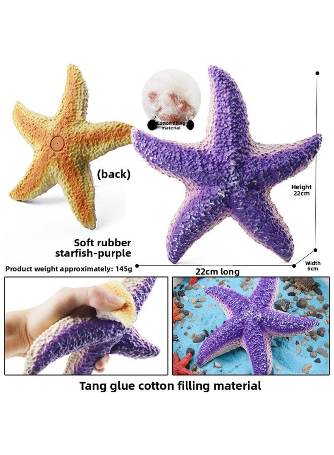 Simulation Marine Animal Model Children's Soft Rubber Puffer Octopus Lobster Starfish Crab Hermit Crab Crab Crab Toy Ornaments