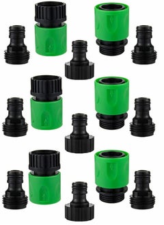 Y&D Hose Quick Connectors, Garden Plastic Water Connect Male and Female US Thread Fitting Kit for Hose, Sprinkler Nozzle  - Image 1
