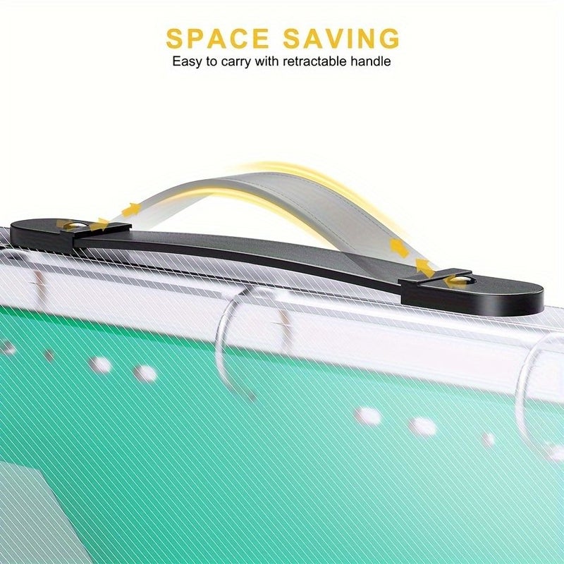 A4 Zipper Binder With 8 Insertable Plastic Dividers 3 Ring Expanding File Folder With Adjustable Handle Stamp And Die Storage Bag Scrapbook Organizer For School Project Organization Holds 300 Sheets - Image 5