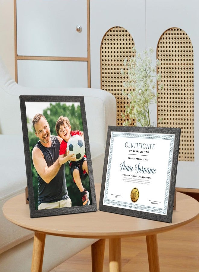 PHAREGE 8.5 x 11 Certificate Picture Frames Bulk Set of 18, Distressed Black Photo Frames for Diploma, Document, Award and Artwork, Wall Hanging or Tabletop Display - Image 5