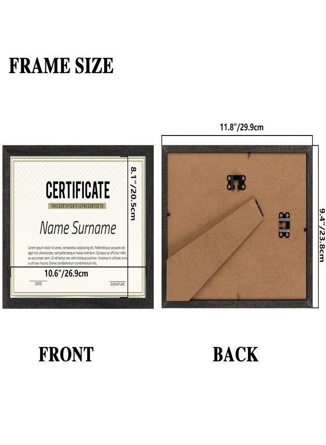 PHAREGE 8.5 x 11 Certificate Picture Frames Bulk Set of 18, Distressed Black Photo Frames for Diploma, Document, Award and Artwork, Wall Hanging or Tabletop Display - Image 2