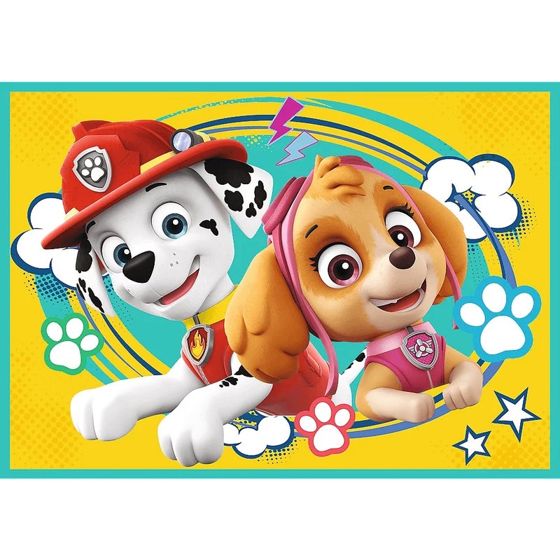 Trefl - Happy Paw Patrol Team Puzzle 4 in 1 (12+24+20+15) Pieces - 34346 - Image 3