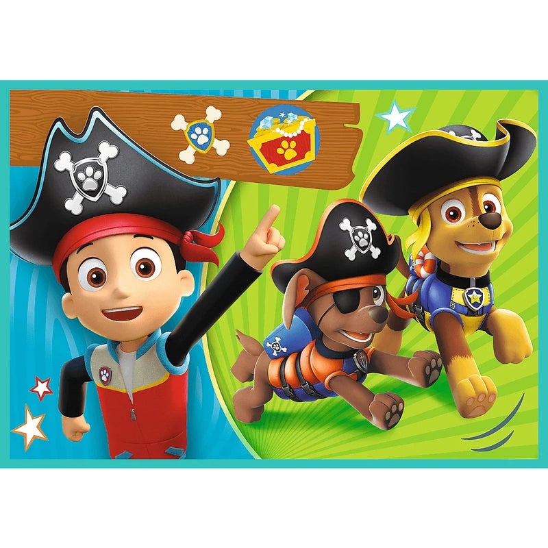 Trefl - Happy Paw Patrol Team Puzzle 4 in 1 (12+24+20+15) Pieces - 34346 - Image 4