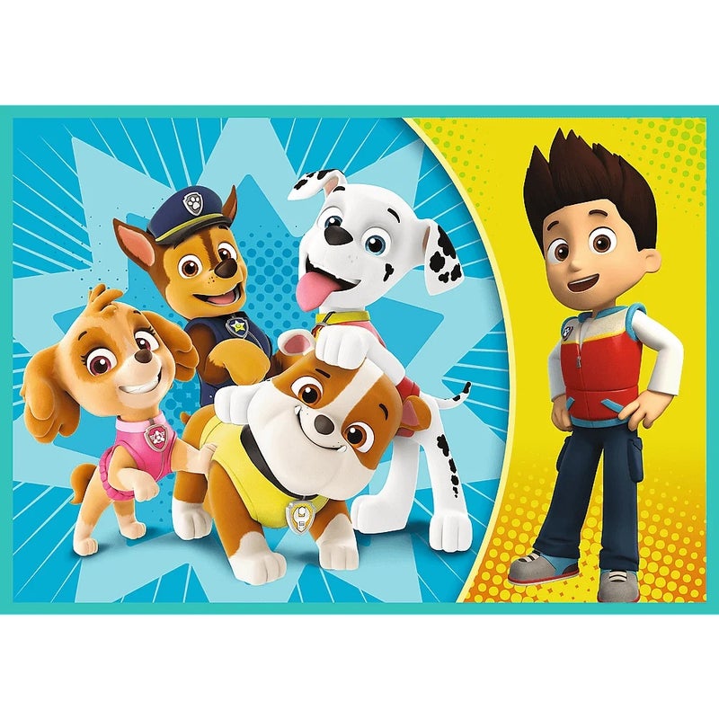 Trefl - Happy Paw Patrol Team Puzzle 4 in 1 (12+24+20+15) Pieces - 34346 - Image 2
