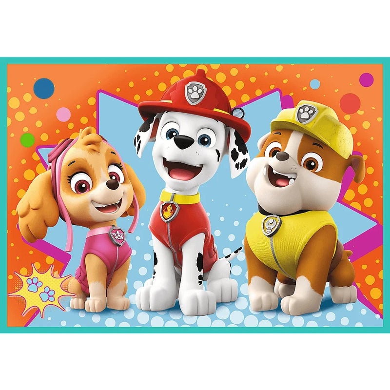 Trefl - Happy Paw Patrol Team Puzzle 4 in 1 (12+24+20+15) Pieces - 34346 - Image 5