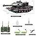 Hitish RC Tank That Shoots for Kids  24Ghz Remote Control Army Tank Toys with Auto Demo Sound Light Smoke  13 Channel Military Vehicles Model Gift for Adults Boys Age 68 912 Army Green - Image 4