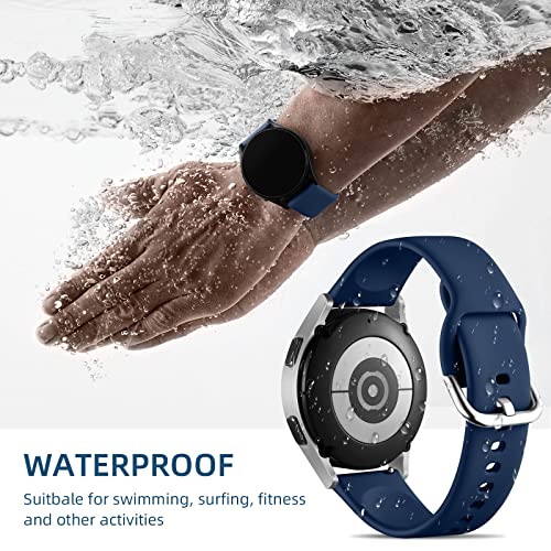 DaQin 10 Pack Bands Compatible with Samsung Galaxy Watch 7/6/5/4 40mm 44mm/Watch 6 Classic 43mm 47mm/Watch 5 Pro 45mm/Watch 4 Classic/Active 2 Band, 20mm Soft Silicone Sport Strap Wristbands Women Men - Image 3
